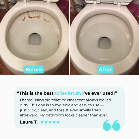 FlushFresh™ — Cleans deep and keeps it fresh