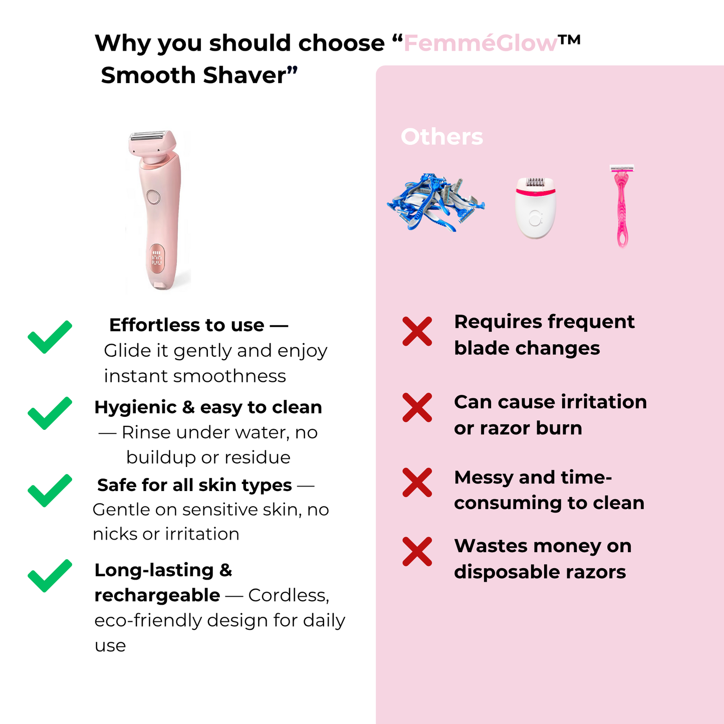 FemméGlow Shaving & Skincare Grooming FREE-Ebook